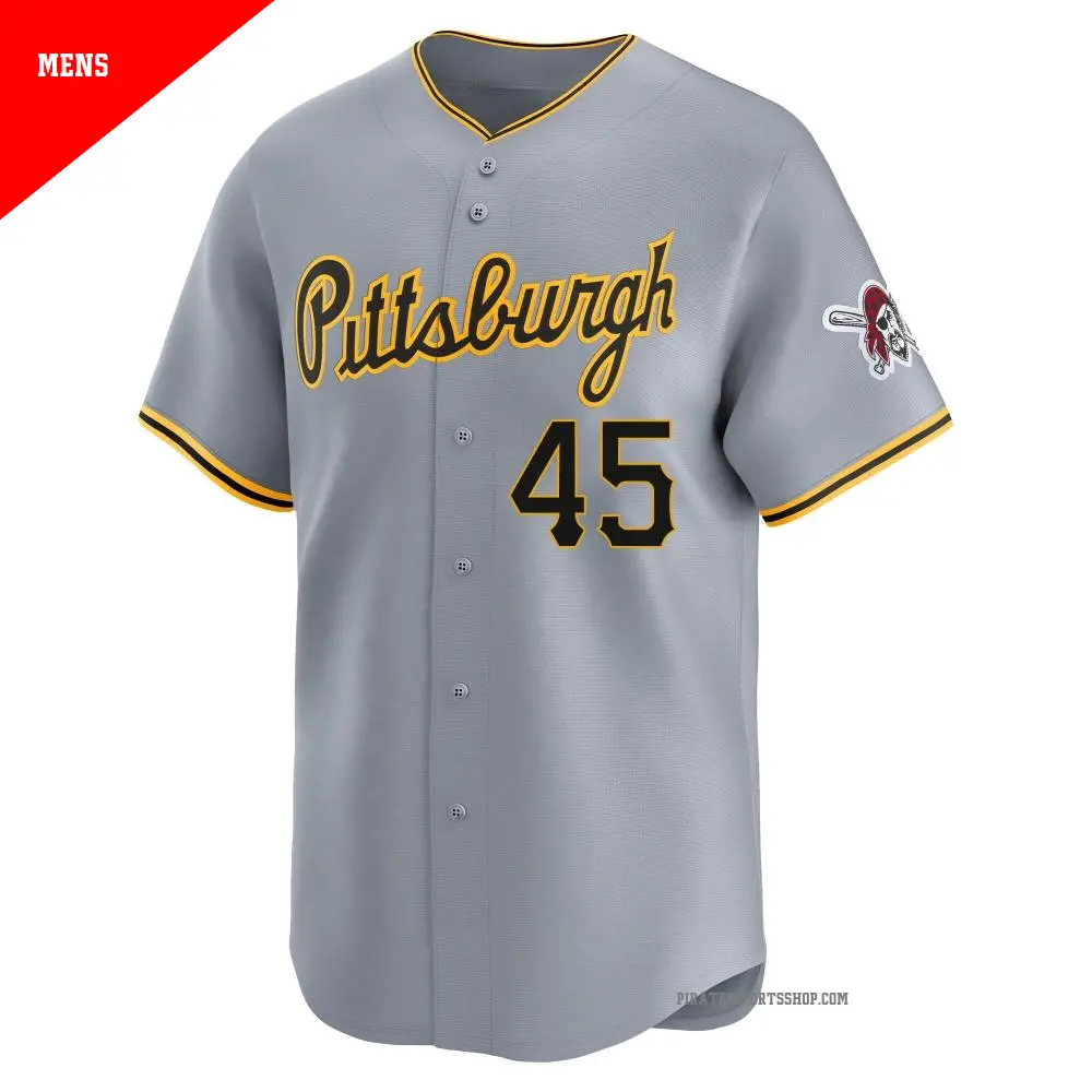 Men s 45 Aroldis Chapman Pittsburgh Pirates Gray Limited Away Jersey